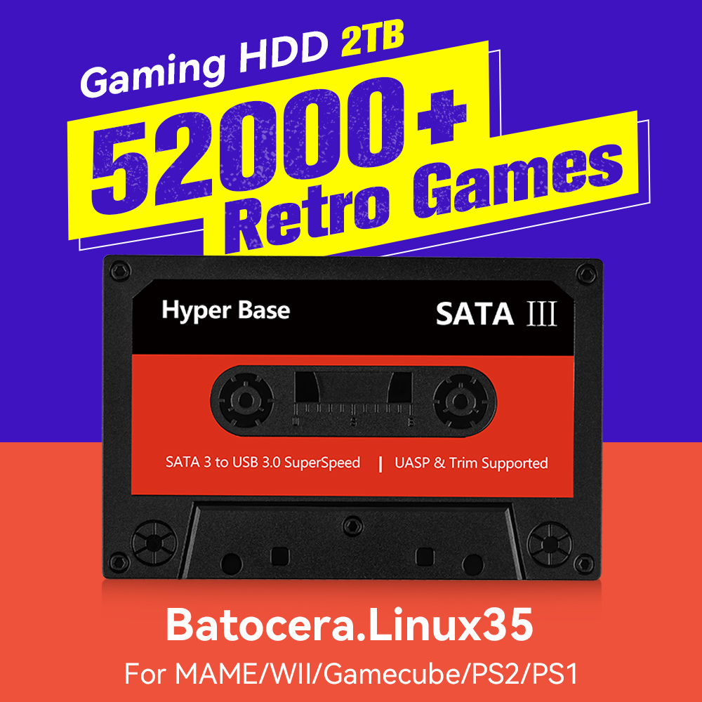 Retro Gaming Ps3 - บาโตเซรา 500GB/2TB เครื่องเล่นเกมย้อนยุค พร้อมเกมมากกว่า 52000 เกม