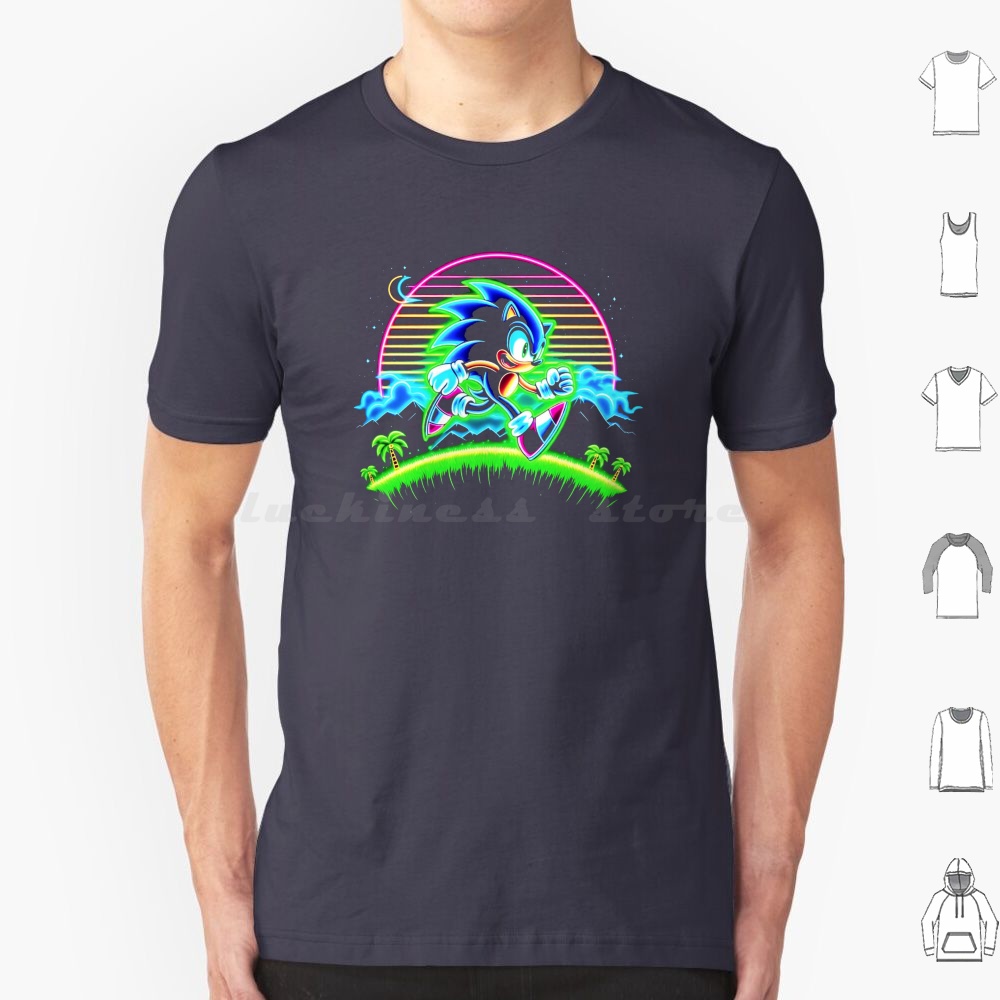 Retro Gaming Icons - เสื้อยืดนีออน ผู้ชาย ผู้หญิง เด็ก ไซส์ 6XL