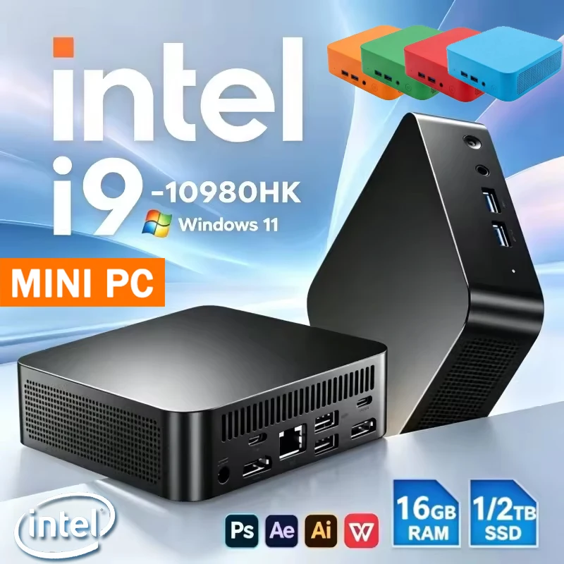 Intel i9 10980HK มินิพีซี ดูอั - Retro Gaming Mini Pc บทวิจารณ์และราคา