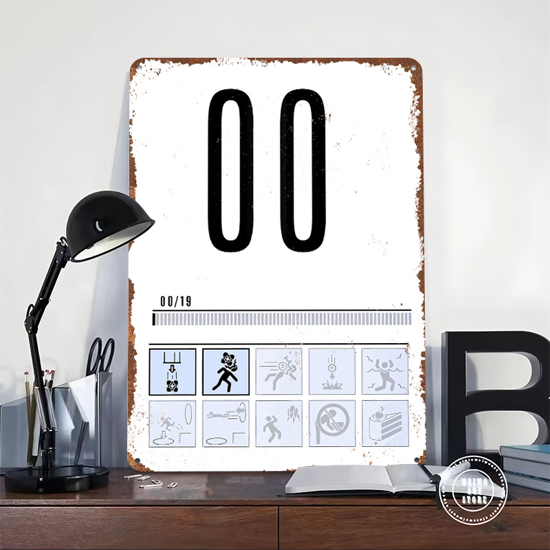 โปสเตอร์โลหะลายไอคอนโหมดชาเลนจ - Retro Gaming Icons บทวิจารณ์และราคา
