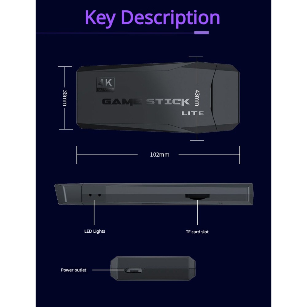 เครื่องเล่นเกมพกพา 4K Retro Ga - Retro Gaming Best Console บทวิจารณ์และราคา