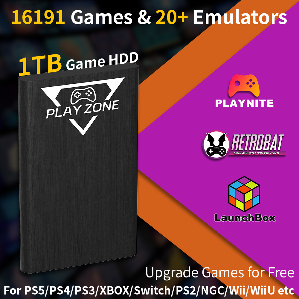 ฮาร์ดดิสก์พกพา Play Zone 1TB ส - Retro Gaming Play Zone บทวิจารณ์และราคา
