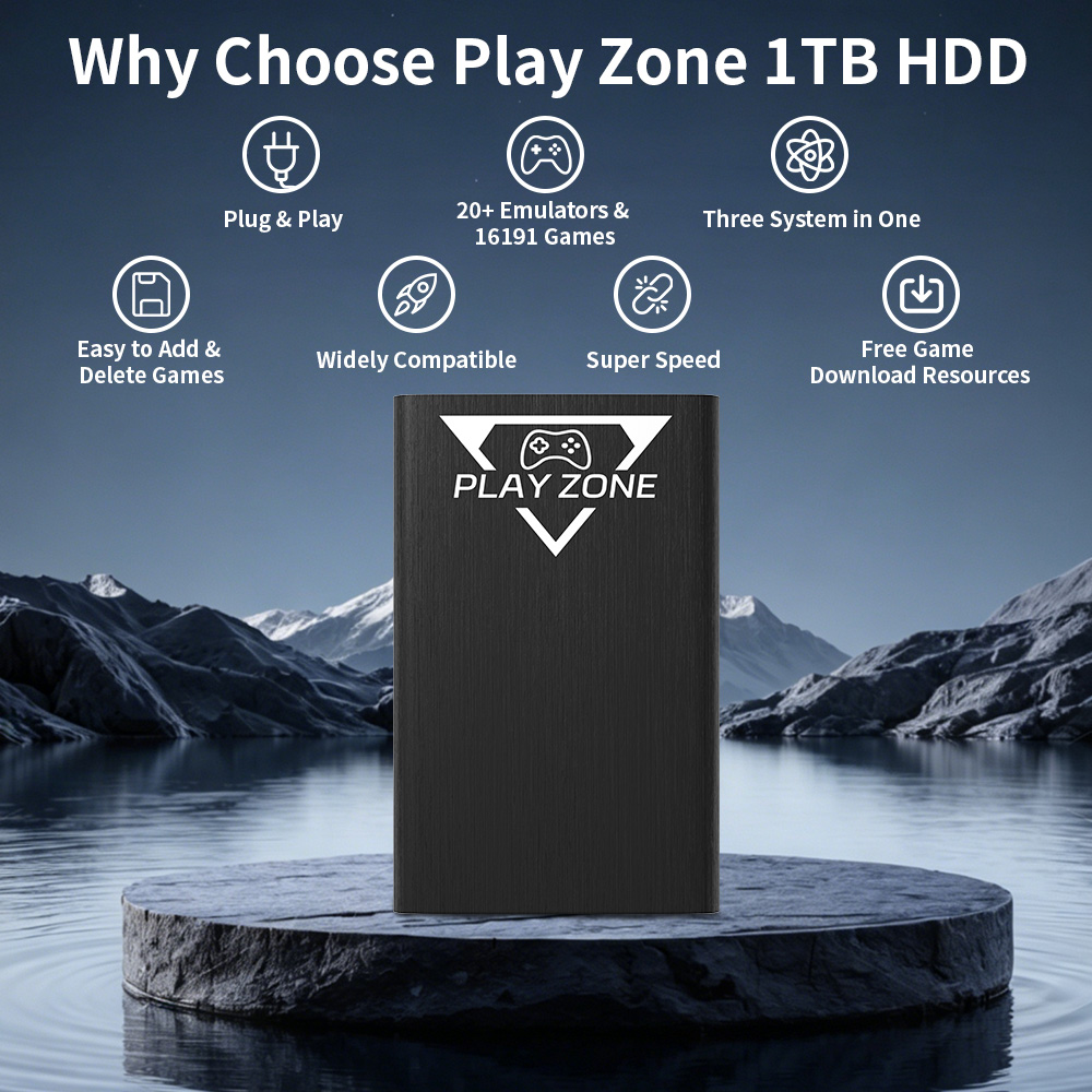 ฮาร์ดดิสก์พกพา Play Zone 1TB ส - Retro Gaming Play Zone บทวิจารณ์และราคา
